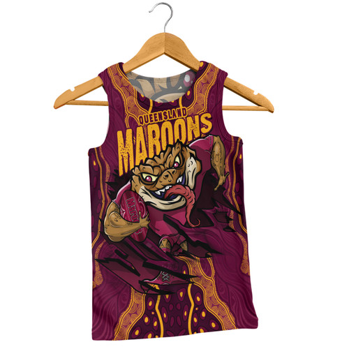 Queensland Maroons Men Singlet Maroon Venom QLD Strikeforce